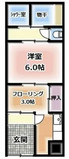大阪府門真市御堂町【一戸建】の間取り