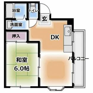 第2ハイツタカヒロ【2階】の間取り