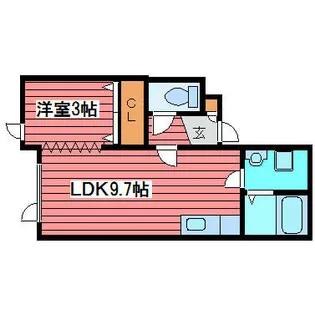 カーサ西岡【1階】の間取り