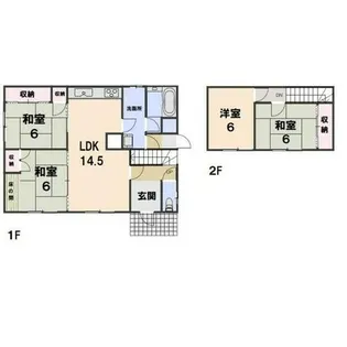 北海道石狩郡当別町西町【一戸建】の間取り