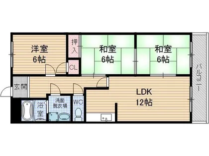 リヴェール郡【202号室】の間取り