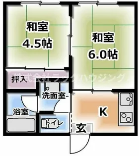 ハイツ寿【1階】の間取り