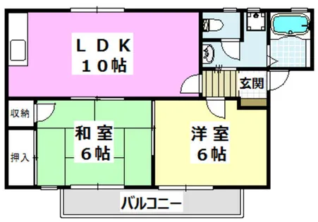 ディアライフミシマ【105号室】の間取り