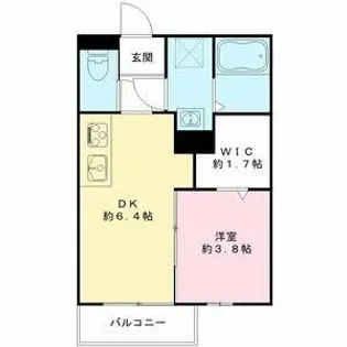 プレミール御幸【2階】の間取り