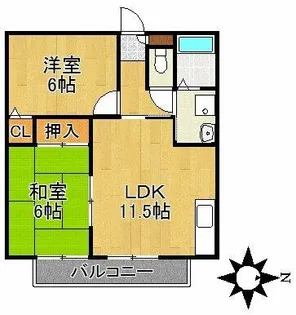 プレシオ21【103号室】の間取り