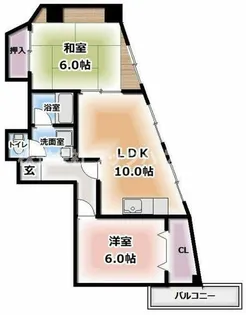 大阪府門真市新橋町【マンション】の間取り