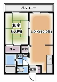 アーバンコトブキ【1階】の間取り