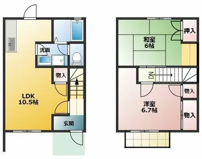 グレイスヴィラ B【3号室】の間取り