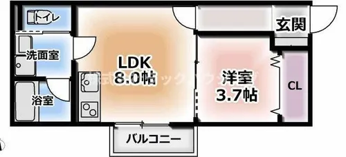S Apt.門真城垣町【1階】の間取り