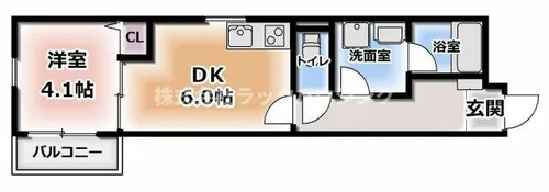 S Apt.門真城垣町【2階】の間取り