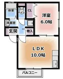 サニーハウス南【1階】の間取り
