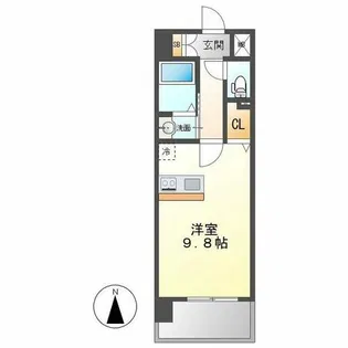 第16金山フクマルビル【5階】の間取り