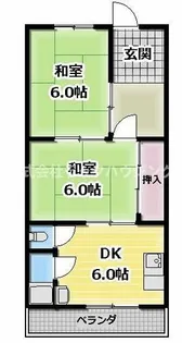 第一西本マンション【4階】の間取り