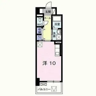 ラインスター三萩野【7階】の間取り