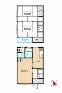 ツインハウス【1階】の間取り
