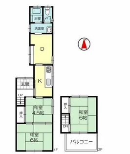 兵庫県赤穂市加里屋【一戸建】の間取り