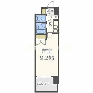 パークフラッツ江坂【2階】の間取り