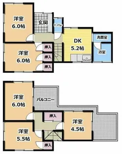 大阪府門真市本町【一戸建】の間取り