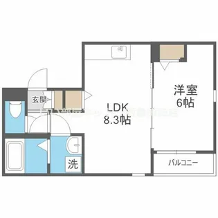 メゾンみけ【3階】の間取り