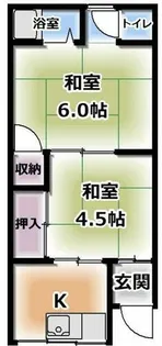 ミズイロハイツ【1階】の間取り