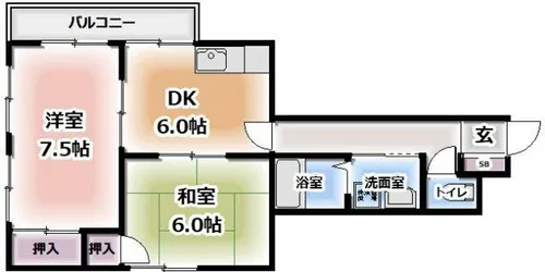三晃アスク大久保【3階】の間取り