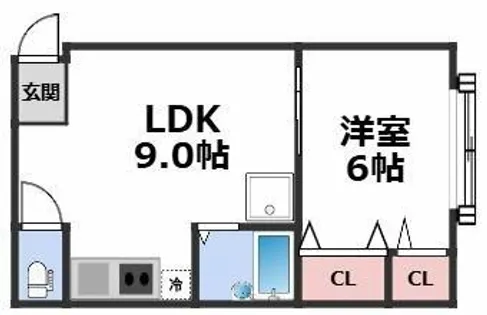 エルム小谷【4階】の間取り