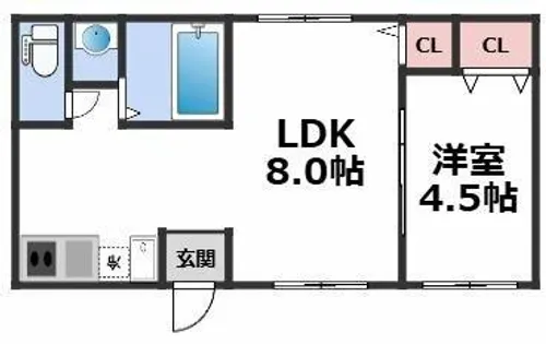 エルム小谷【4階】の間取り