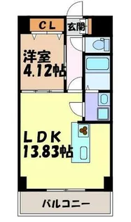GRANDUKE千代田regaria【4階】の間取り