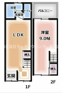 大阪府門真市寿町【テラスハウス】の間取り