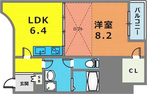 サンビルダーパールビル【601号室】の間取り
