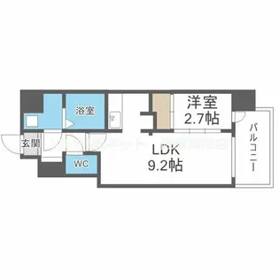 ミラージュパレス都島本通【6階】の間取り
