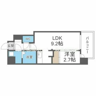 ミラージュパレス都島本通【8階】の間取り