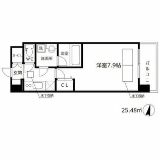 NORTH VILLAGE 伍番館【3階】の間取り