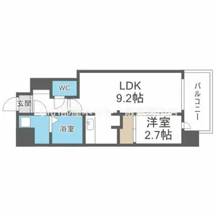 ミラージュパレス都島本通【6階】の間取り