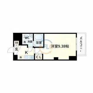 セレニテ新大阪弐番館【2階】の間取り