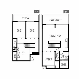 ゼニバコキキュウ【F号室】の間取り