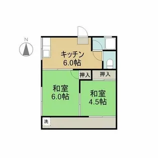 名城ハイツ【A101号室】の間取り