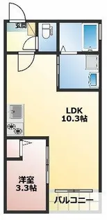 Jack onoⅠ【1階】の間取り