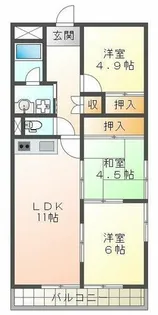 パークサイド明石【8階】の間取り