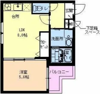 フジパレス沢ノ町【3階】の間取り