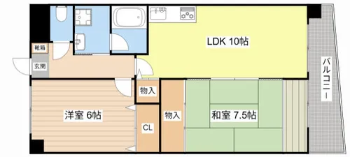 ラリカソール・ヒヨ【102号室】の間取り