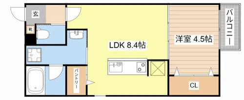 メゾン・ド・メグ湖南【305号室】の間取り