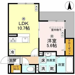 パサログランデ背戸口【1階】の間取り
