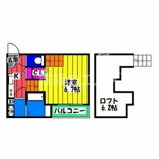 フォラートル【202号室】の間取り