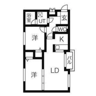 メゾンクー・ドゥ・クールⅡ【2階】の間取り