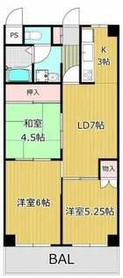 オリエントマンション【1階】の間取り