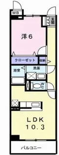 アイ ウィッシュ【2階】の間取り