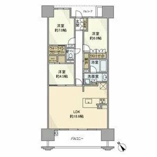 グランフォーリア安城【811号室】の間取り