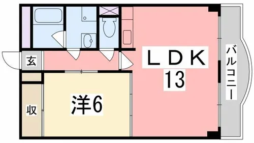 ダイヤマンション【2-B号室】の間取り