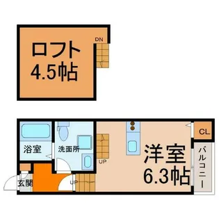 OakTreeMaison志賀【1階】の間取り